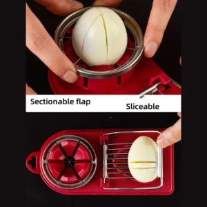 Multifunctional Egg Cutter Stainless Steel Egg Slicer Sectioner Cutter Mold Flower-Shape Luncheon Meat Cutter Kitchen Gadgets - Image 5