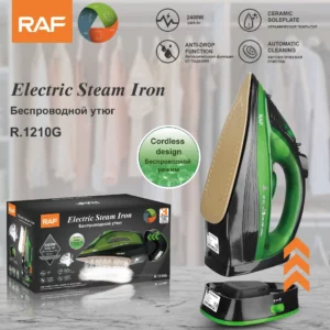 Steam Iron for Clothes,220V 2400W Handheld Electric Iron ,Wireless, Adjustable Temperature,Titanium Infused Ceramic Soleplate - Image 2