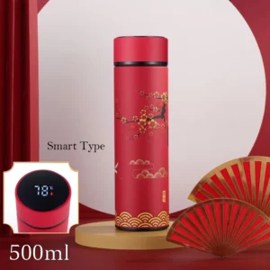 500ML Chinese Thermo Bottle Cup Digital Thermal Bottle Temperature Display Heat Hold Vacuum Flask Thermos for Tea Coffee Mug - Image 3