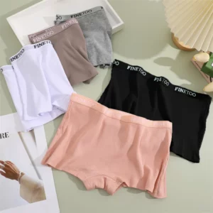 Seamless Women Cotton Boxers Underwear Ice Silk Shorts Solid Color Ladies Soft Boyshorts Plus Size M/L/XL - Image 5