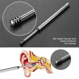 6Pcs/set ear cleaner Ear Wax Pickers Stainless Steel Earpick Wax Remover piercing kit earwax Curette Spoon Care Ear Clean Tools - Image 4