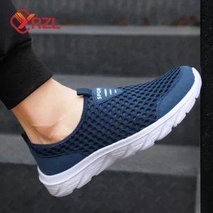 YRZL Lightweight Men Casual Shoes Breathable Slip on Male Casual Sneakers Anti-slip Men's Flats Outdoor Walking Shoes Size 39-46 - Image 5