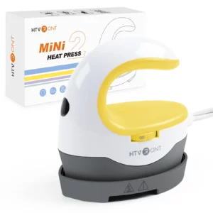 HTVRONT 2nd Gen Portable MINI Heat Press Machine DIY Auto Easy Heating Transfer Iron On HTV for Clothes Bags Shoes Hat T-shirts - Image 4