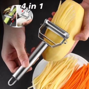 Multifunctional Kitchen Peeler Vegetable Fruit Peeler Stainless Steel Durable Potato Slicer Household Shredder Carrot Peeler - Image 3