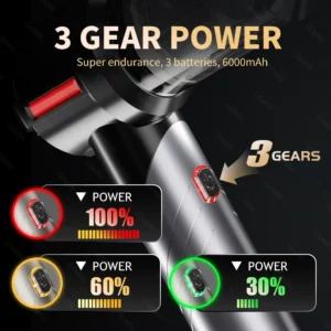 CENRR High Pressure Car Vacuum Cleaner Portable Handheld Mini Vacuum Cleaner Cordless Strong Suction Car Cleaner Home Appliance - Image 4