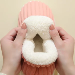 Evshine Women Fur Plush Slippers Men Winter Furry Fashion Warm Ankles Plush Cozy Slides For Home Indoor Soft Sole Cotton Shoes - Image 6