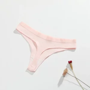 1/2PCS G-string Panties Cotton Women's Underwear Sexy Panties Female Underpants Thong Solid Color Pantys Lingerie - Image 3