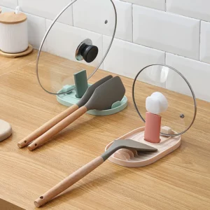 1pcs Polychrome Foldable Nordic Style Pot Holder Lid Shovel Storage Rack Practical Multifunctional Utensils for Kitchen Supplies - Image 2
