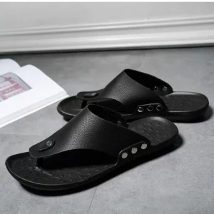 YRZL Slippers Summer Flip-Flops for Men Beach Slippers Brown Sandals Comfortable Shoes Non-Slip Bathroom Shoes Men Slides - Image 3
