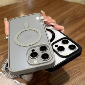 Shockproof Acrylic Magnetic Clear Phone Case For iPhone 16 15 14 13 12 11 Pro Max 14 Plus Magsafe Wireless Charge Hard PC Cover - Image 4