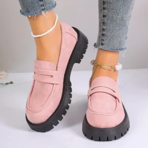 2024 Shoes Women Plus Size Loafers Women British Style Platform Shoes Office Ladies Light Casual Designer Shoes Zapatos De Mujer - Image 1