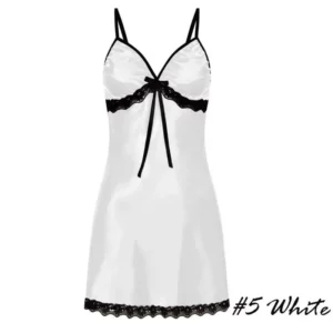 Women's Nightgown Sexy Sleepwear Silk Satin Nightwear Slip Dress Sleeveless Pajamas Sleepwear Plus Size Nightwear Comfortable - Image 3