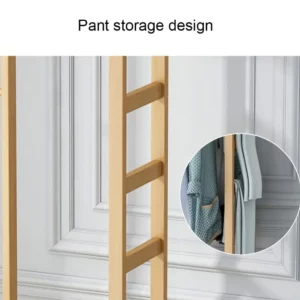 Phyllostachys Pubescens Coat Racks All Solid Wood Floor Mounted Hanger Bold Hanging Rod Multi Function Simplicit Home Furniture - Image 5