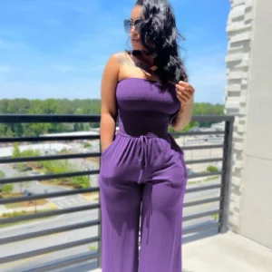 Summer Sexy Tube Top Wide-leg Jumpsuit Women Fashion Casual Loose Jumpsuit Women - Image 4