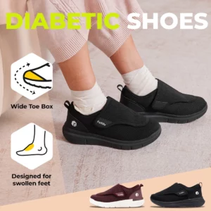 FitVille Extra Wide Women's Diabetic Shoes Adjustable Walking Shoes for Elderly Orthopedics Wide Feet Swollen Foot Pain Relief - Image 6