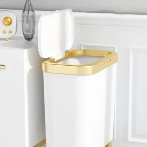 Side Lid Dustbin With Bin Room Trash Luxury Can Large-capacity Feet High Sofa Kitchen Fashion Living Garbage Bedroom - Image 3