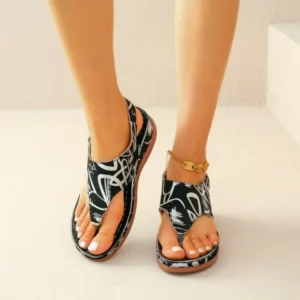 Women Sandals Orthopedic Wedge Heels Sandals 2023 Summer New Fashion Buckle Shoes for Women Beach Flip Flops Zapatos De Mujer - Image 6