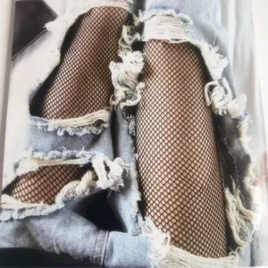 Women Sexy High Waist Fishnet Stockings Mesh Club Tights Panty Knitting Net Pantyhose Ripped Jeans Match Long Socks Lingerie Hot - Image 3