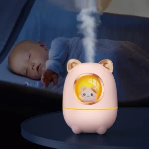 Cartoon Kitty Air Humidifier Diffuser Aroma Essential Oil Perfume With Night Light Room Plant Bedroom Cute Silent USB Power - Image 4