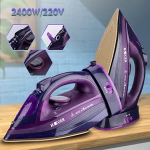 Steam Iron for Clothes,220V 2400W Handheld Electric Iron ,Wireless, Adjustable Temperature,Titanium Infused Ceramic Soleplate - Image 5