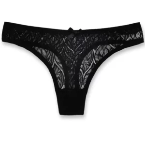 Solid Panties For Women Plus Size Low Lace Patchwork Panties Sexy Thong Waist Sexy Lingerie For Women Lenceria Femenina Трусы - Image 5