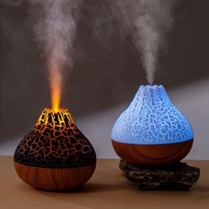 300ml Volcano Air Humidifier Desktop Electric USB Humidificadore Water Mist Diffuser Purifier Air Freshener With 7 Colors Night - Image 2