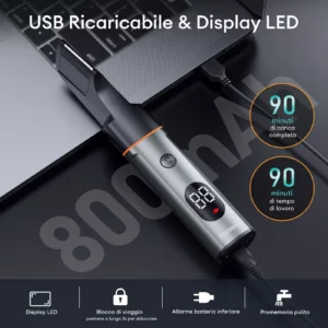 Kensen S16 Body Hair Shaver Kits for Men 3 In 1 Beard Hair Trimmer IPX6 Waterproof Hair Cutting Machine Electric Clipper Barber - Image 3