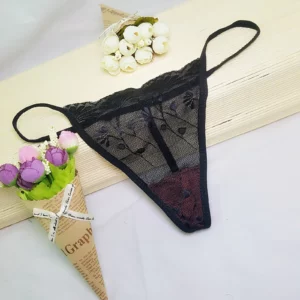 3PCS/Set Sexy Lace Thongs Women Random Underwear Bikini Underpants Low-Rise One Size Hollow G-string T-Back Panties Lingerie - Image 4