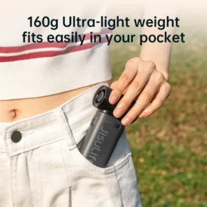 JISULIFE Handheld Turbo Fan,Super Strong Wind,5 Speeds,Long Battery Life,5000mAh,USB Rechargeable,Multipurpose Pocket fan - Image 6