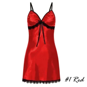 Women's Nightgown Sexy Sleepwear Silk Satin Nightwear Slip Dress Sleeveless Pajamas Sleepwear Plus Size Nightwear Comfortable - Image 5