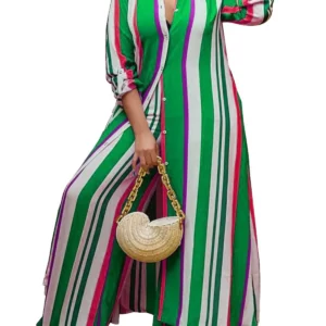 2023 Autumn Spring African Women Long Sleeve V-neck Polyester 2 Piece Top Long Pant Matching Sets XL-5XL African Clothes Women - Image 5