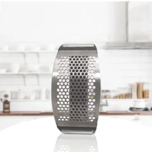 Stainless Steel Garlic Press Manual Mincer Chopping Tools Curve Fruit Vegetable Cooking Kitchen Gadgets - Image 4