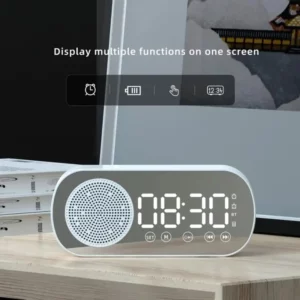 Digital Alarm Clock Wireless Bluetooth Speaker Support TF FM Radio Sound Box Bass Subwoofer Boombox Desktop Music Player - Image 2