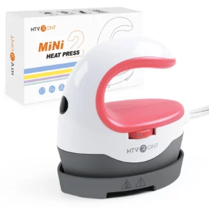 HTVRONT 2nd Gen Portable MINI Heat Press Machine DIY Auto Easy Heating Transfer Iron On HTV for Clothes Bags Shoes Hat T-shirts - Image 3