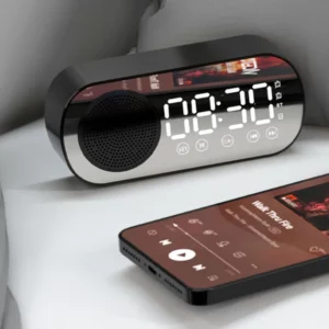 Digital Alarm Clock Wireless Bluetooth Speaker Support TF FM Radio Sound Box Bass Subwoofer Boombox Desktop Music Player - Image 5