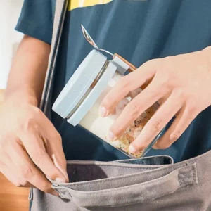 Overnight Oats Container with Lid and Spoon Portable Breakfast Oatmeal Cereal Nut Yogurt Cup 300ML Fruit Salad Food Storage Box - Image 3