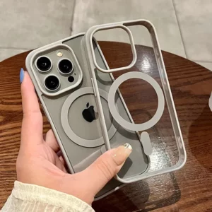 Shockproof Acrylic Magnetic Clear Phone Case For iPhone 16 15 14 13 12 11 Pro Max 14 Plus Magsafe Wireless Charge Hard PC Cover - Image 5