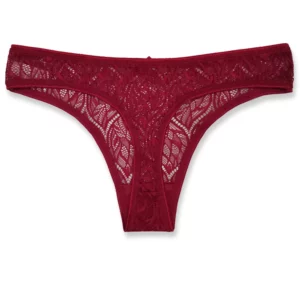 Solid Panties For Women Plus Size Low Lace Patchwork Panties Sexy Thong Waist Sexy Lingerie For Women Lenceria Femenina Трусы - Image 3
