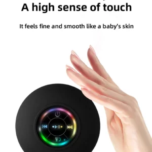 Portable Waterproof Bluetooth Shower Speaker with Suction Cup and LED Lights 3D Surround Stereo subwoofer - Image 4