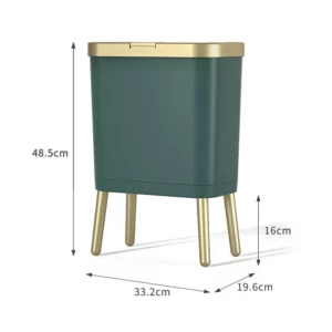 Side Lid Dustbin With Bin Room Trash Luxury Can Large-capacity Feet High Sofa Kitchen Fashion Living Garbage Bedroom - Image 6