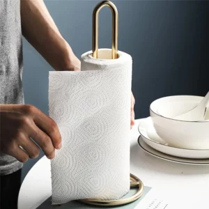 Stainless Steel Kitchen Roll Paper Towel Holder Bathroom Tissue Stand Dining Table Vertical Napkins Rack Kitchen Storage Shelf - Image 6