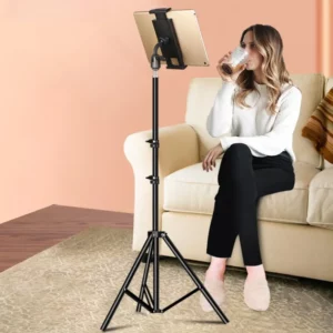 Universal Adjustable Phone Tablet Tripod Floor Stand Holder Portable Live Mount Support for iPad Phone 4-11 inches Lazy Bracket - Image 3