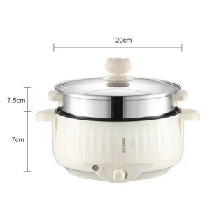Multi Cooker Multifunctional Electric Pan Non-stick Cookware Rice Cooker Multi Ramen Soup Hotpot for Dormitory Kitchen 220V EU - Image 6