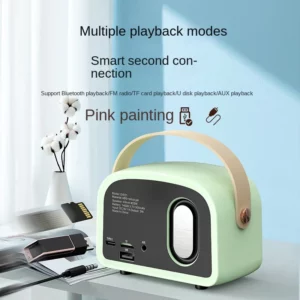 Retro Mini Bluetooth Speaker DW21 Classical Music Player Sound Stereo Subwoofer Portable Decoration Speakers Home Music Player - Image 6