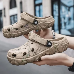 Men Shoes Slippers Men Garden Flat Sandals Platform Sandals Man Summer Sandals 2024 Male Sneakers Outdoor Flip Flops Home Clogs - Image 1