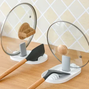 1pcs Polychrome Foldable Nordic Style Pot Holder Lid Shovel Storage Rack Practical Multifunctional Utensils for Kitchen Supplies - Image 3