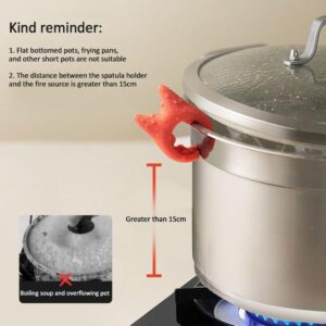 Portable Silicone Anti-overflow Pot Lid Clip Anti-scalding Spoon Holder Support Rack Kitchen Universal Spatula Bracket Clip - Image 6