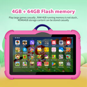 New Cartoon Pattern Kids Tablet 7 Inch Quad Core 4GB RAM 64GB ROM Android Learning Education Games Tablets Children's Gifts - Image 6