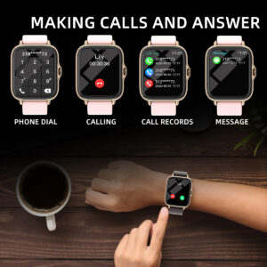 1.83'' Waterproof Smart Watch with Message Answer Call Sleep Monitoring Sports Pedometer Information Alerts For iPhone Android - Image 3