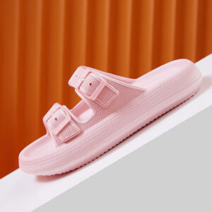Thick Platform Cloud Slippers Women Fashion Buckle Soft Sole Pillow Slides Sandals Woman 2024 Summer Beach Non-Slip Flip Flops - Image 7